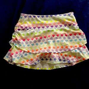 Lucky in Love girls tennis skirt; size 10-12